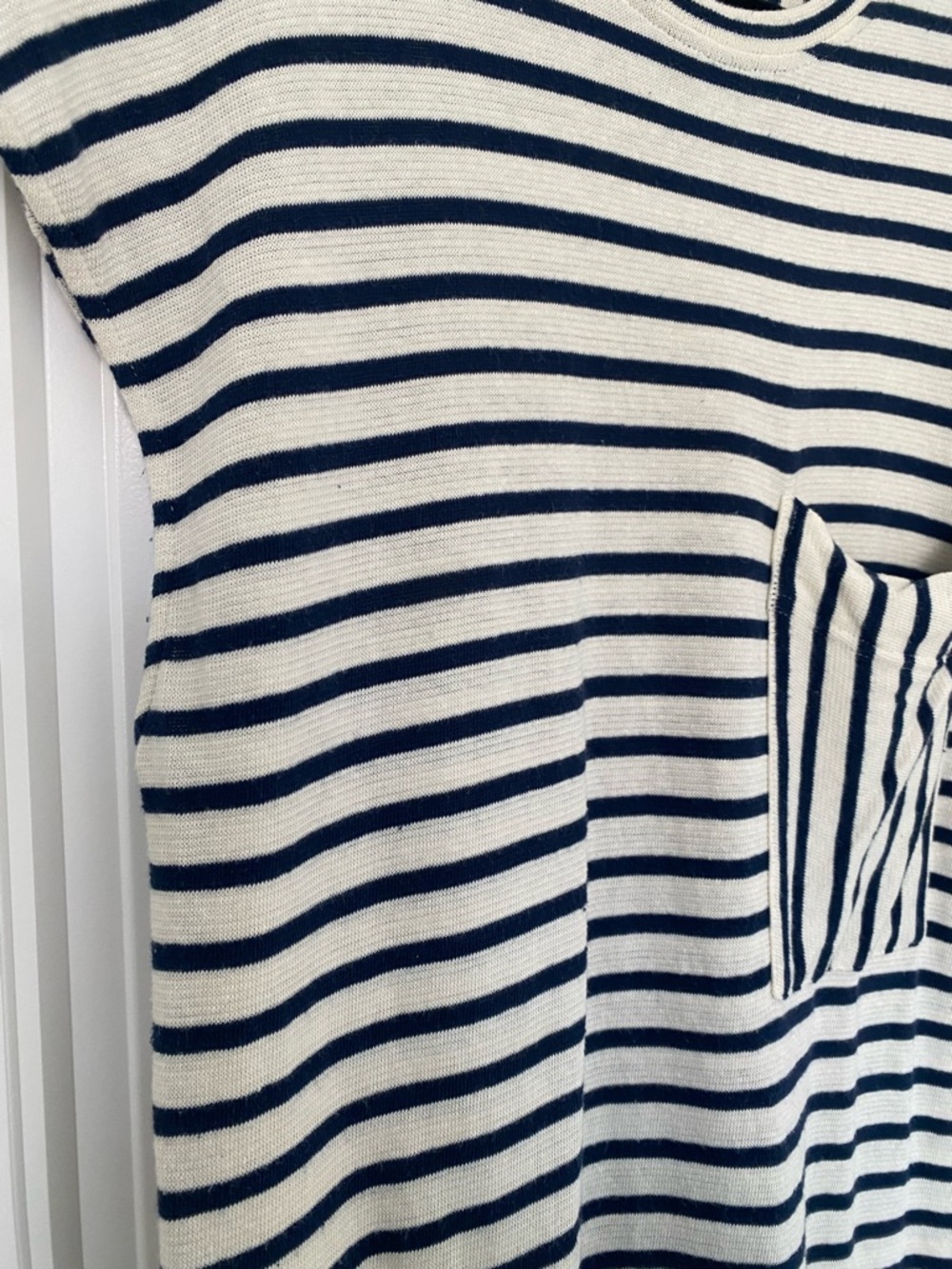Apiece Apart | Elodie Tank Dress in Navy/Cream Stripe - Picture 7 of 15